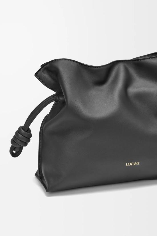 26FW 로에베 미디움 플라멘코 클러치 미디움 플라멘코 클러치 A411FC1XD4 1100 BLACK - LOEWE
