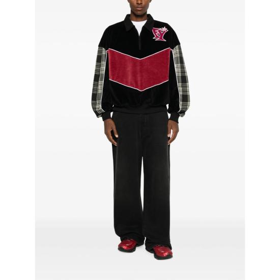 26FW 피디에프 폴로 티셔츠 DFM54049 TJ117 BLACK BLACK RED - PDF