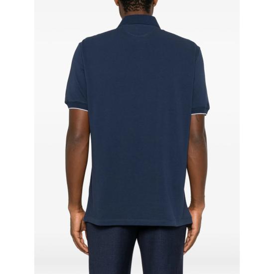 26FW 브루넬로 쿠치넬리 피케 폴로 셔츠 ME8548788 CCY74 BLUE - BRUNELLO CUCINELLI