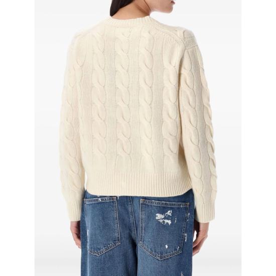 26FW 랄프 로렌 스웨터 211A91216002 CREAM WHITE - RALPH LAUREN