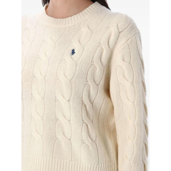 26FW 랄프 로렌 스웨터 211A91216002 CREAM WHITE - RALPH LAUREN