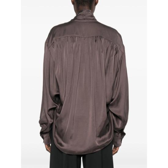 26FW 안다마네 블라우스 T200933A TNV147 RONOI BROWN - ANDAMANE