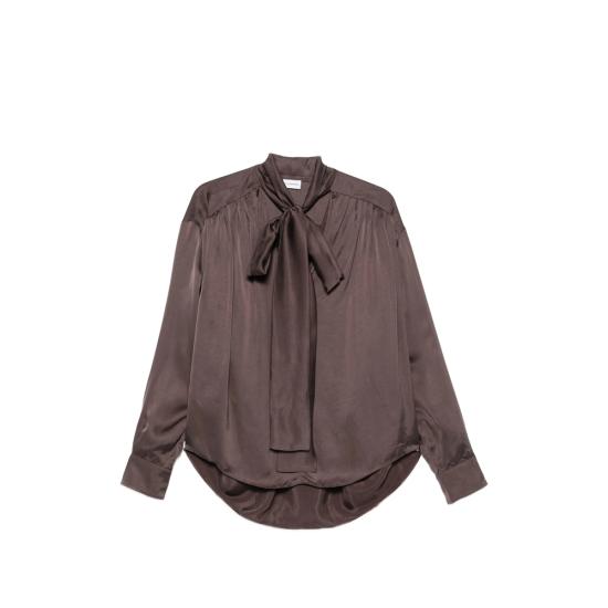 26FW 안다마네 블라우스 T200933A TNV147 RONOI BROWN