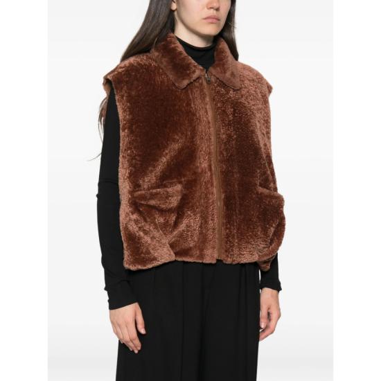 26FW 시모네타 베스트 F06VT97H39 CUOIO BROWN - SIMONETTA