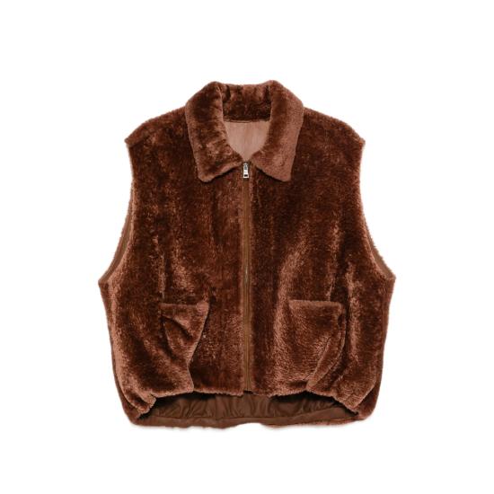 26FW 시모네타 베스트 F06VT97H39 CUOIO BROWN