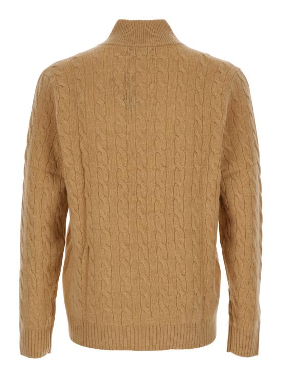 26FW 폴로 랄프로렌 포니 자수 케이블 니트 점퍼 710876766006 Beige - POLO RALPH LAUREN