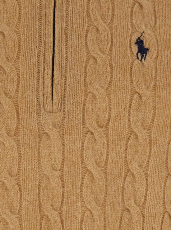 26FW 폴로 랄프로렌 포니 자수 케이블 니트 점퍼 710876766006 Beige - POLO RALPH LAUREN