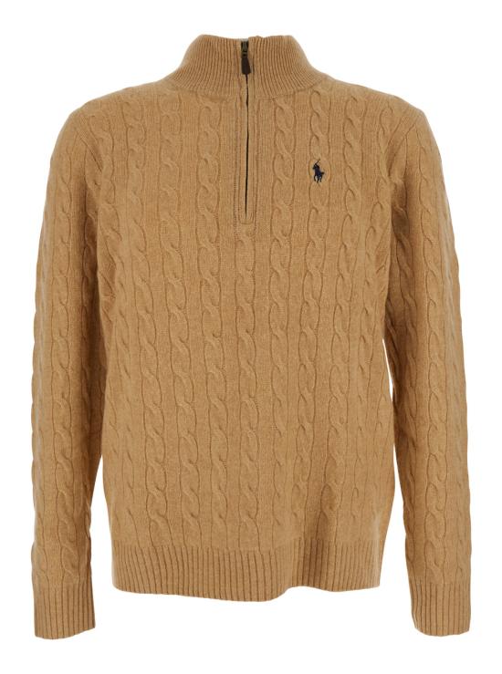 26FW 폴로 랄프로렌 포니 자수 케이블 니트 점퍼 710876766006 Beige