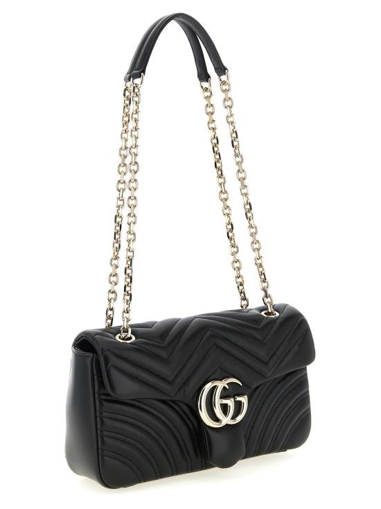 26FW 구찌 GG 마몽 미디엄 숄더백 837267AAE381000 Black - GUCCI