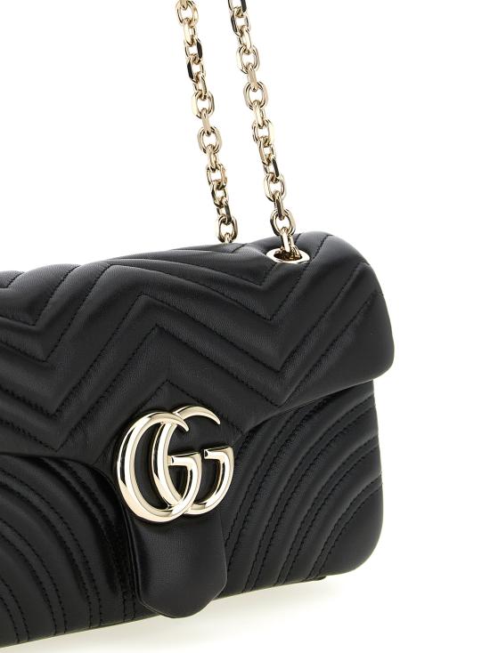 26FW 구찌 GG 마몽 미디엄 숄더백 837267AAE381000 Black - GUCCI