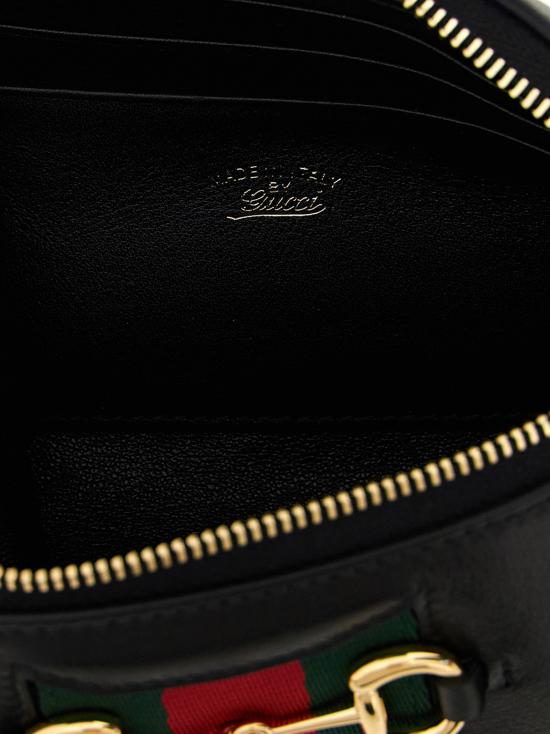26FW 구찌 홀스빗 웹 미니 백 867130AAGOQ1057 Black - GUCCI
