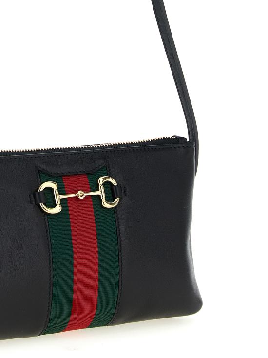 26FW 구찌 홀스빗 웹 미니 백 867130AAGOQ1057 Black - GUCCI