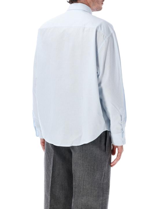 26FW 아미 반팔 티셔츠 HSH822CO0087 475 WHITE LIGHT BLUE - AMI