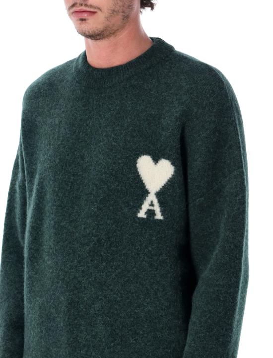 26FW 아미 ADC 크루넥 스웨터 UKS836KN0135 A279 Verde - AMI