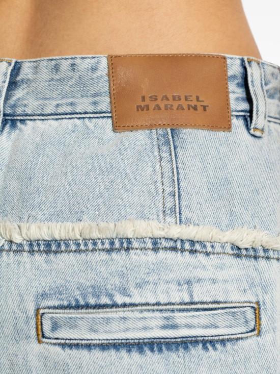 26FW 이자벨마랑에뚜왈 이니자 프린지 플리츠 코튼 진 PA0739FAD3H01E AB025036 36 - ISABEL MARANT ETOILE
