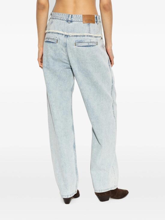 26FW 이자벨마랑에뚜왈 이니자 프린지 플리츠 코튼 진 PA0739FAD3H01E AB025036 36 - ISABEL MARANT ETOILE
