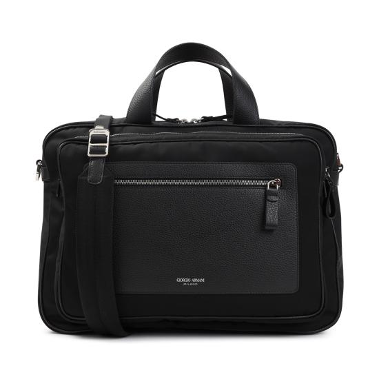 26FW 조르지오 아르마니 토트백 GM002321 AF14204 UC001 BLACK - GIORGIO ARMANI