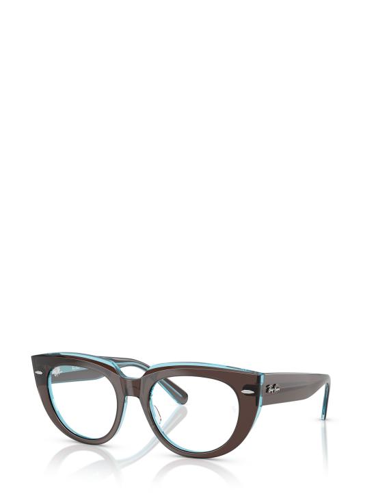 26FW 레이밴 안경 RX5586 8366 BROWN ON TRANSPARENT BLUE - RAY BAN