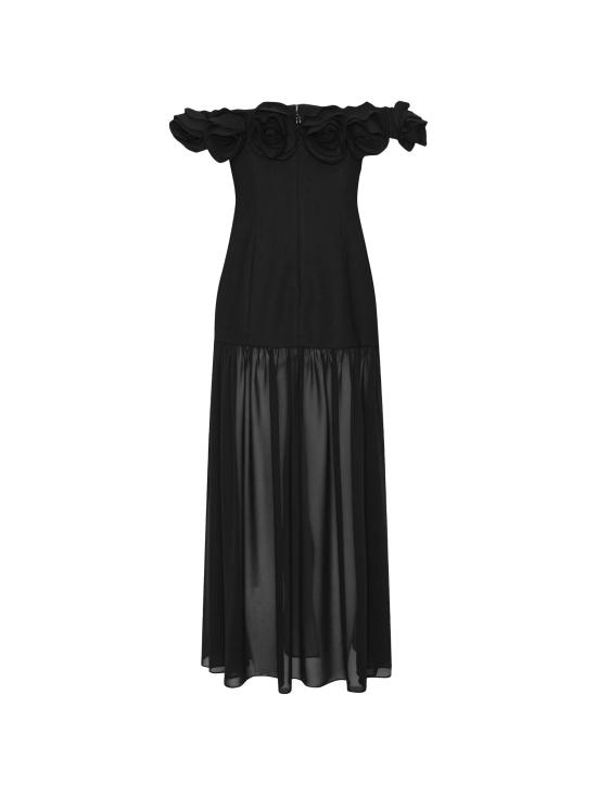 26FW 로테이트 미디 원피스 116624 100 Nero - ROTATE