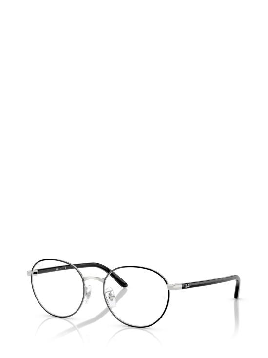 26FW 레이밴 안경 RX6538D 2861 BLACK ON SILVER - RAY BAN
