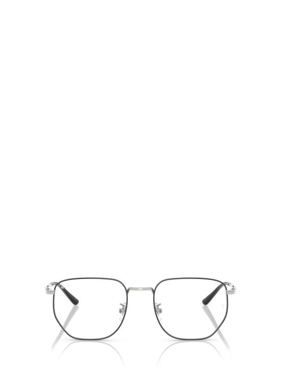 26FW 레이밴 안경 RX8776D 1249 BLACK ON SILVER