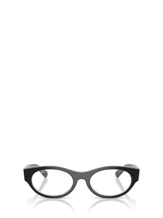 26FW 레이밴 안경 RX5447 2034 BLACK ON TRANSPARENT