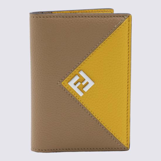 26FW 펜디 명함지갑 7M0381 B09X F1X5F YELLOW BEIGE DOM