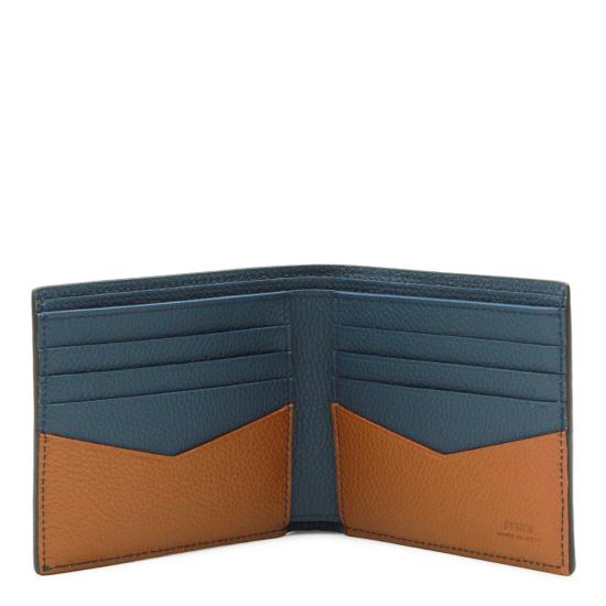26FW 펜디 FF 바이폴드 월렛 7M0169 B09X F1X5Z NAVY BROWN DOM - FENDI