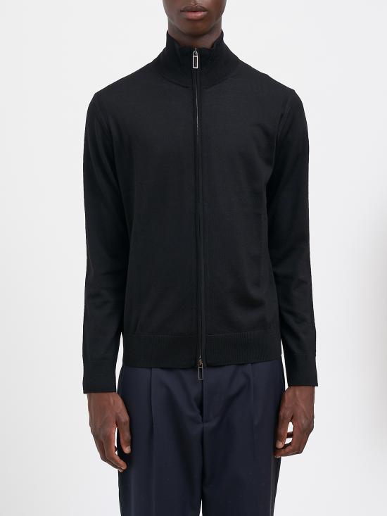 26FW 파올로 페코라 집업 니트 RA050F0019000 Black