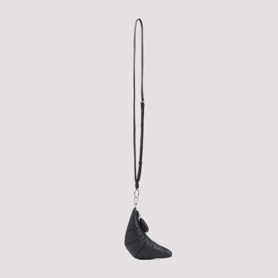 26FW 르메르 크루아상 코인 퍼스 크로스바디 소프트 그레인드 레더 SL0054 LL0018 BK999 BLACK - LEMAIRE