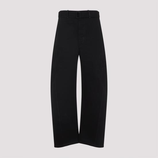 26FW 르메르 트위스트 벨티드 팬츠 PA326 LD1055 BK999 BLACK - LEMAIRE