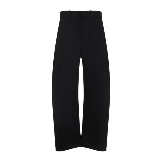 26FW 르메르 트위스트 벨티드 팬츠 PA326 LD1055 BK999 BLACK - LEMAIRE