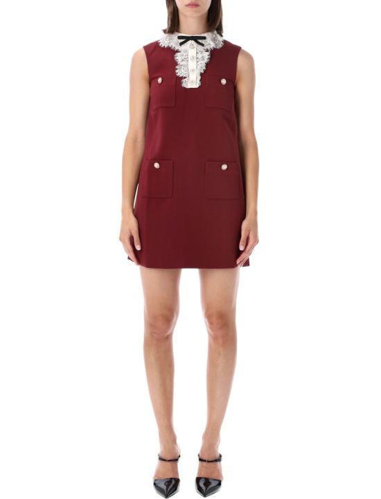 26FW 셀프 포트레이트 숏 원피스 PF26001SBBUBURGUNDY