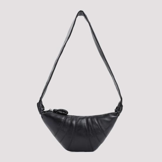 26FW 르메르 크루아상 레더 숄더백 BG0003 LL095 BK999 BLACK - LEMAIRE