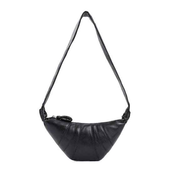 26FW 르메르 크루아상 레더 숄더백 BG0003 LL095 BK999 BLACK - LEMAIRE