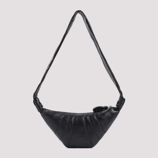 26FW 르메르 크루아상 레더 숄더백 BG0003 LL095 BK999 BLACK - LEMAIRE