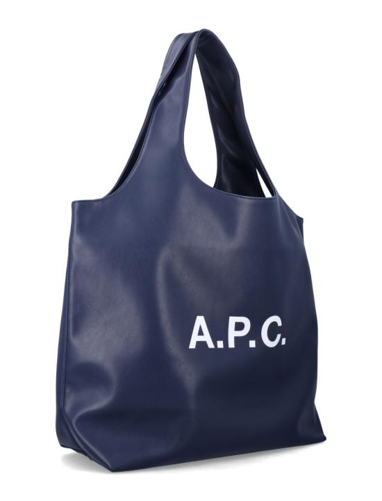 26FW 아페쎄 나논 로고 토트백 M61565PUAATIAK Blue - A.P.C.