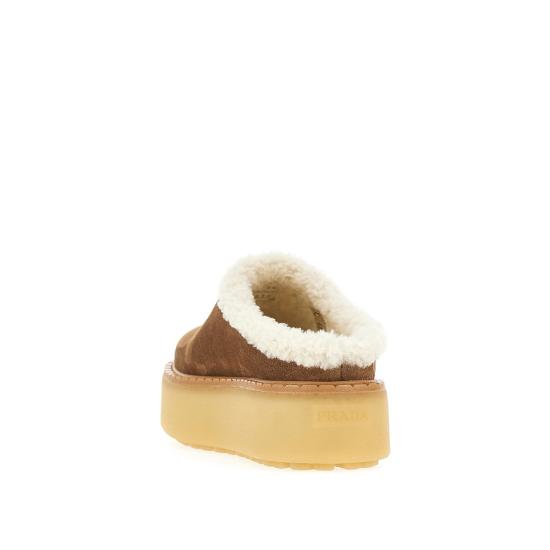 26FW 프라다 스웨이드 슬리퍼 1S715NFZG50JFT Brown - PRADA