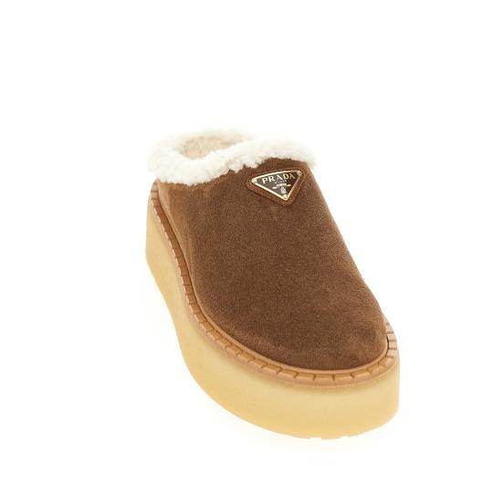 26FW 프라다 스웨이드 슬리퍼 1S715NFZG50JFT Brown - PRADA