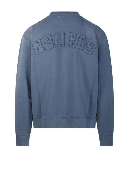 26SS 골든구스 디스트레스드 코튼 스웨트셔츠 GUP01872 P001772 50813 WINDWARD BLUE - GOLDEN GOOSE