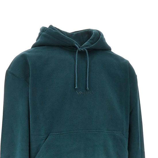 25FW 생로랑 그리 폰세 후드 818538Y36SW Green - SAINT LAURENT