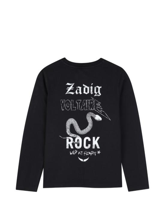 26FW [키즈] 자딕앤볼테르 티셔츠 X60842 09B Nero - ZADIG & VOLTAIRE