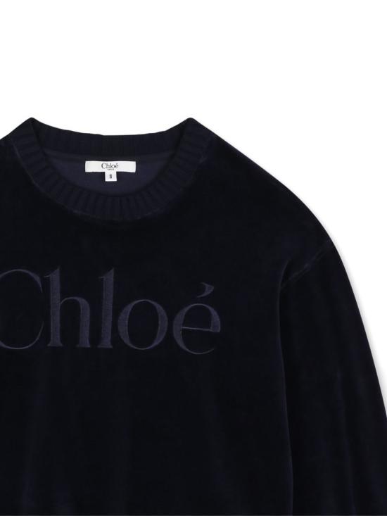 26FW [키즈] 끌로에 니트/스웻셔츠 C21285 859 Blu - CHLOE