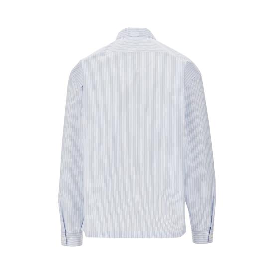 26SS 프라다 코튼 지퍼셔츠 SC855SOOO189H Blue - PRADA