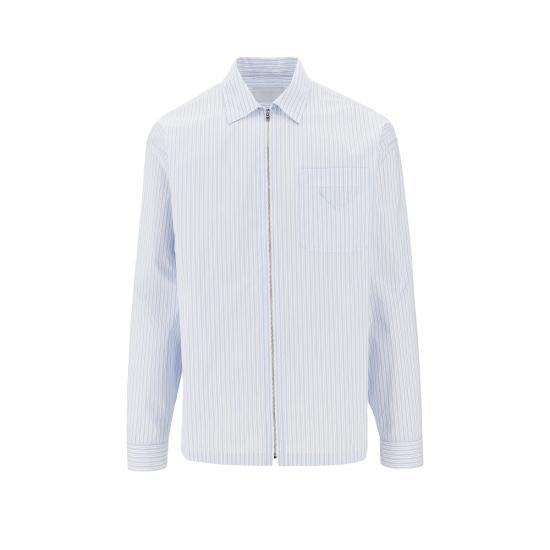 26SS 프라다 코튼 지퍼셔츠 SC855SOOO189H Blue