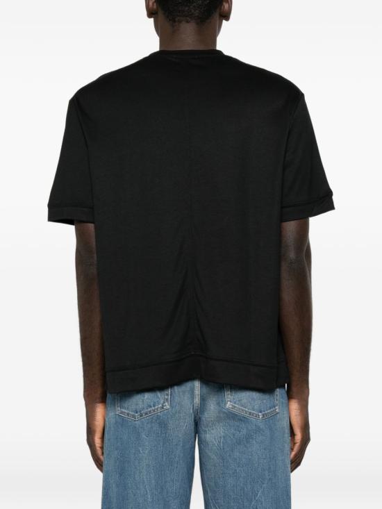 26FW 파올로 페코라 반팔 티셔츠 F0314045 9000 Nero - PAOLO PECORA