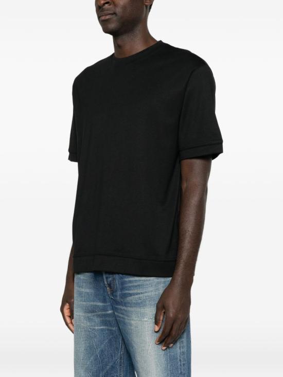 26FW 파올로 페코라 반팔 티셔츠 F0314045 9000 Nero - PAOLO PECORA