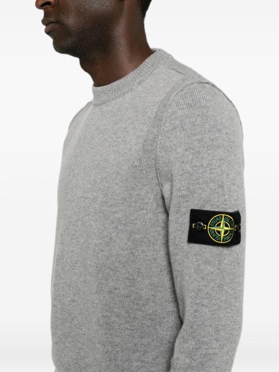 26FW 스톤 아일랜드 램스울 립드 트림 레귤러 핏 크루넥 스웨터 5100072 S00A3V0M60 GRIGIO - STONE ISLAND