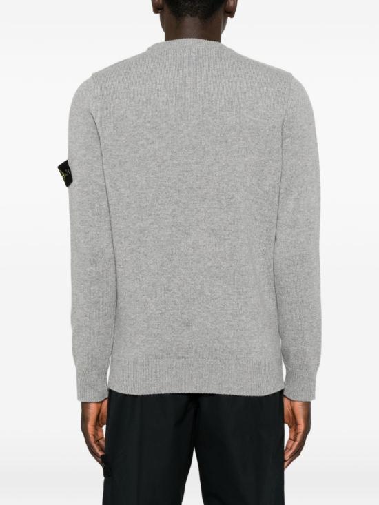 26FW 스톤 아일랜드 램스울 립드 트림 레귤러 핏 크루넥 스웨터 5100072 S00A3V0M60 GRIGIO - STONE ISLAND