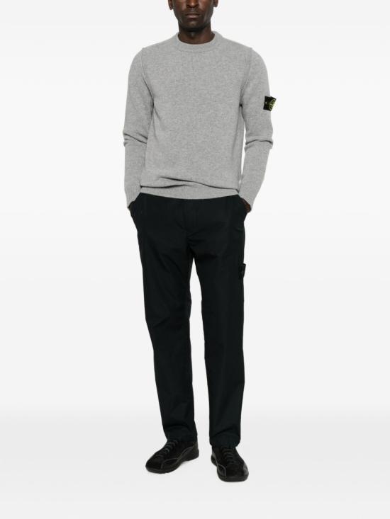 26FW 스톤 아일랜드 램스울 립드 트림 레귤러 핏 크루넥 스웨터 5100072 S00A3V0M60 GRIGIO - STONE ISLAND